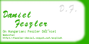 daniel feszler business card